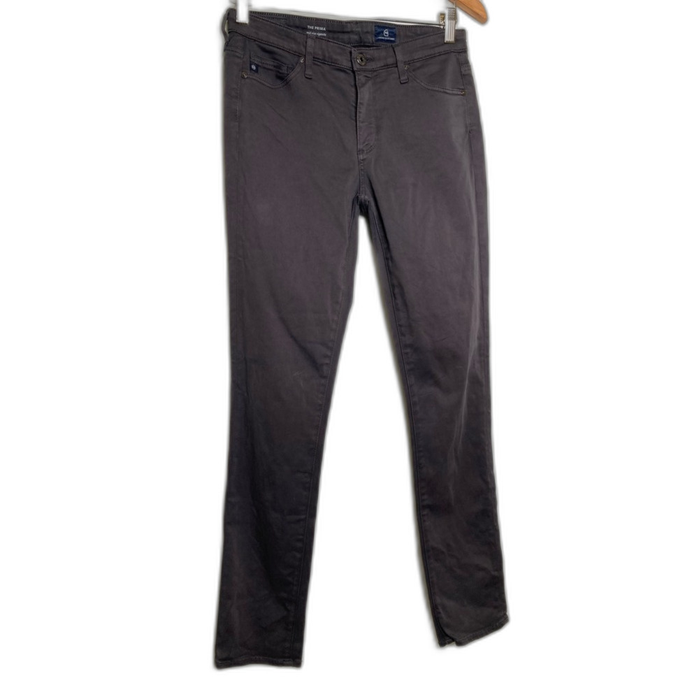 Ag Adriano Goldschmied Womens The Prima Cigarette Leg Jeans Gray Stretch 27R